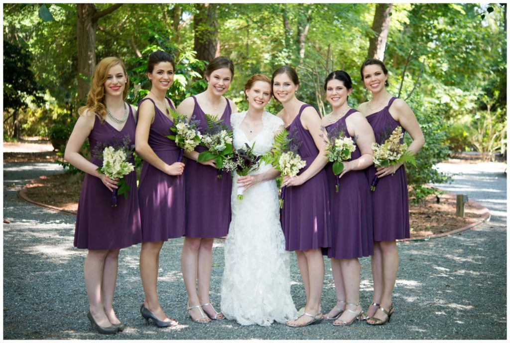 purple bridesmaids dresses