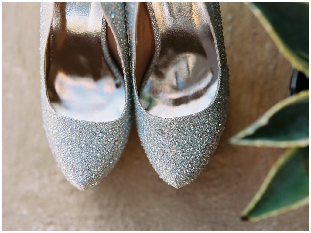 glitzy wedding shoes