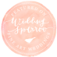 wedding sparrow badge