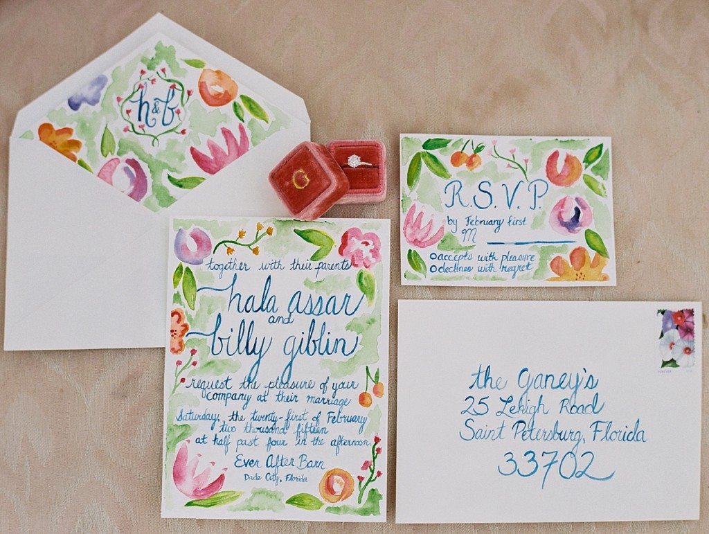 The Mrs. Box and a watercolor wedding