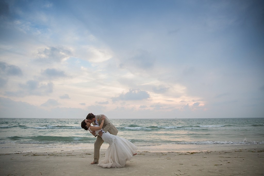 Beach Wedding photos on Treasure Island
