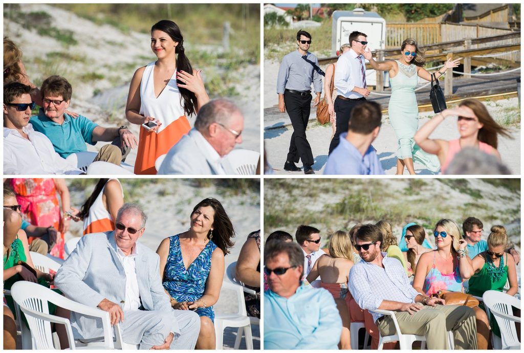 Beach wedding at Carlouel Yacht Club