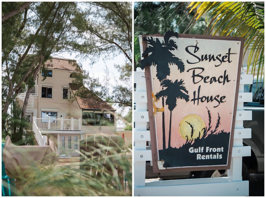 Sunset Beach House Treasure Island Wedding