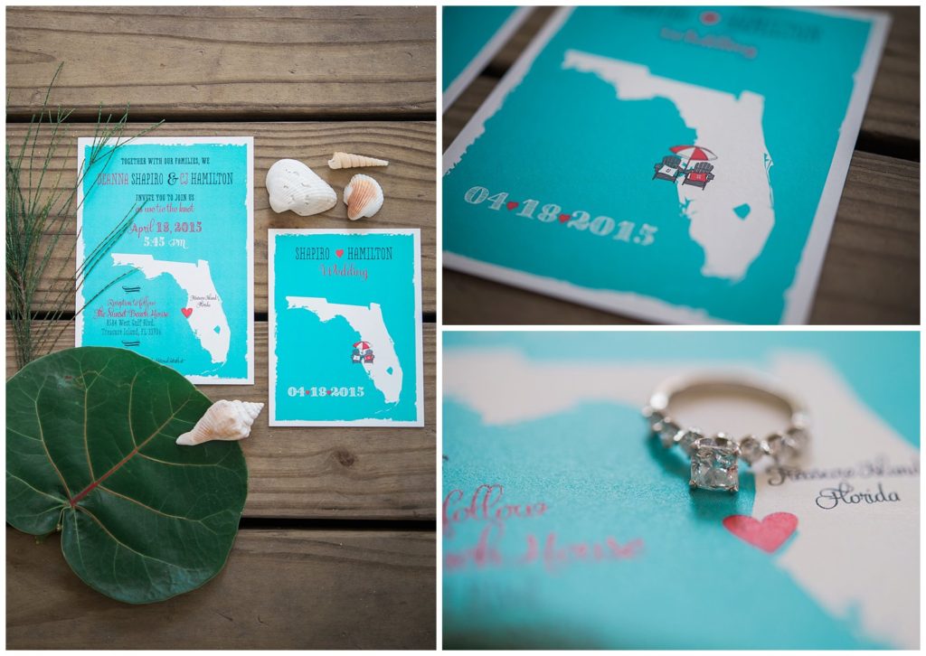 teal and hot pink wedding