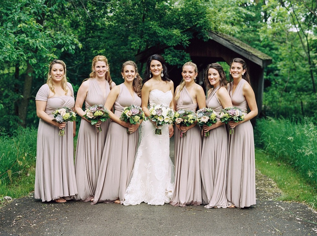 Taupe Bridesmaid dresses