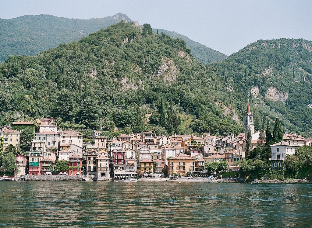 View of Varenna from the ferry