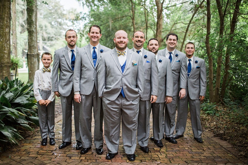 Mike and his groomsmen at Sweetwater Branch