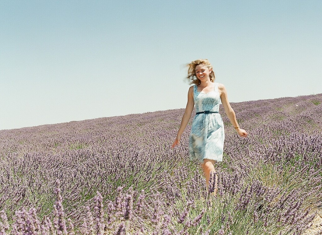 movement in lavender fields