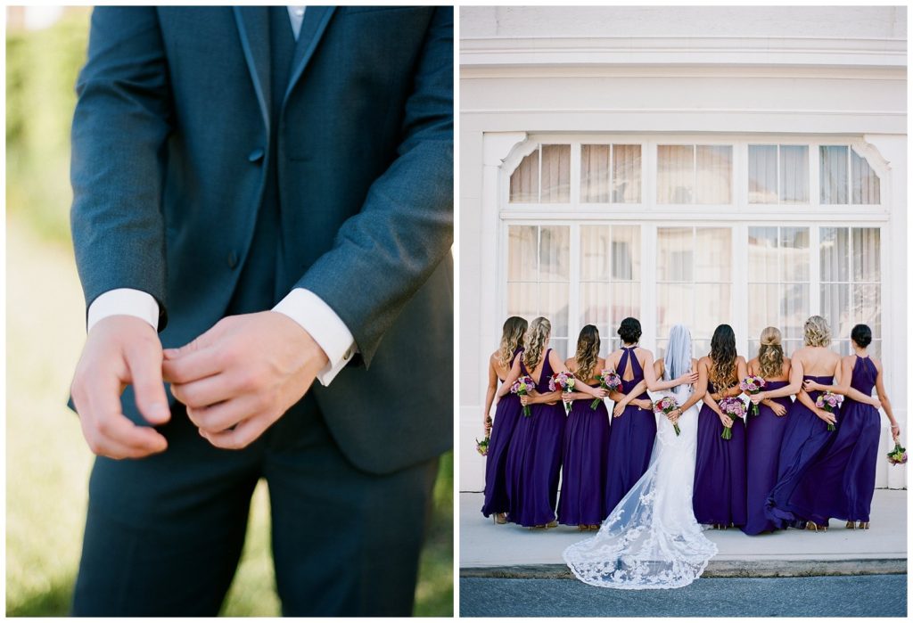 Purple Azazie bridesmaids dresses