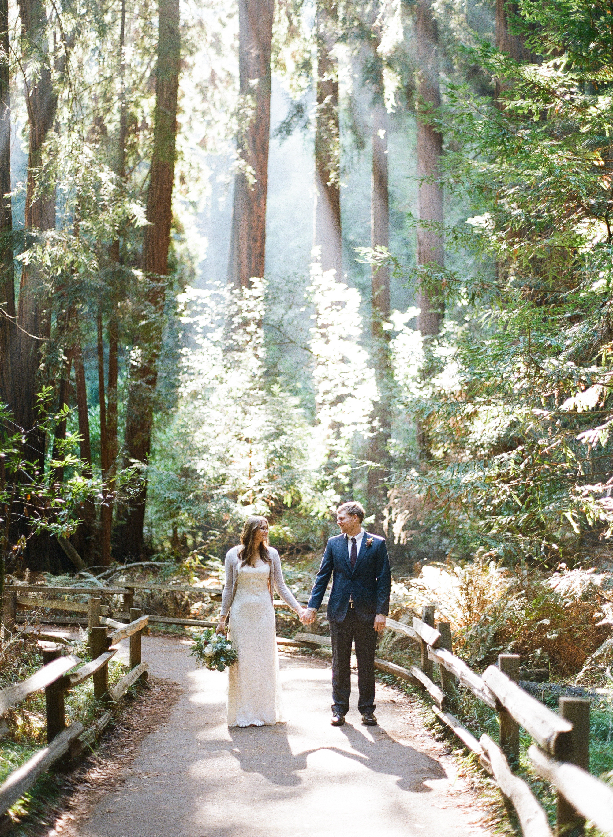 Cheyenne Danny A Muir Woods Elopement San Francisco Wedding Photographer The Ganeys Fine Art Film Wedding Photographers