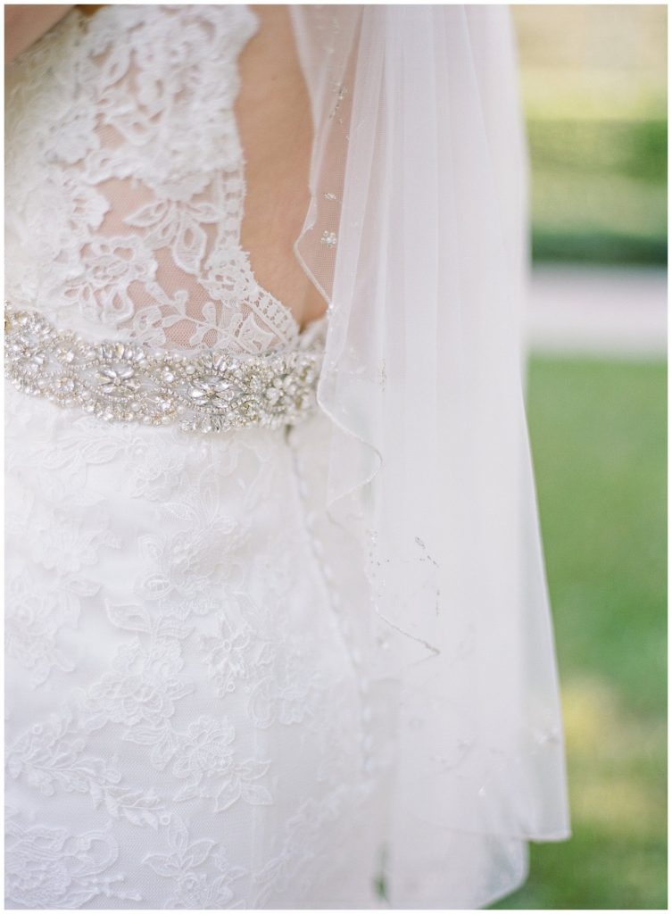 Lace strapped wedding dress || The Ganeys