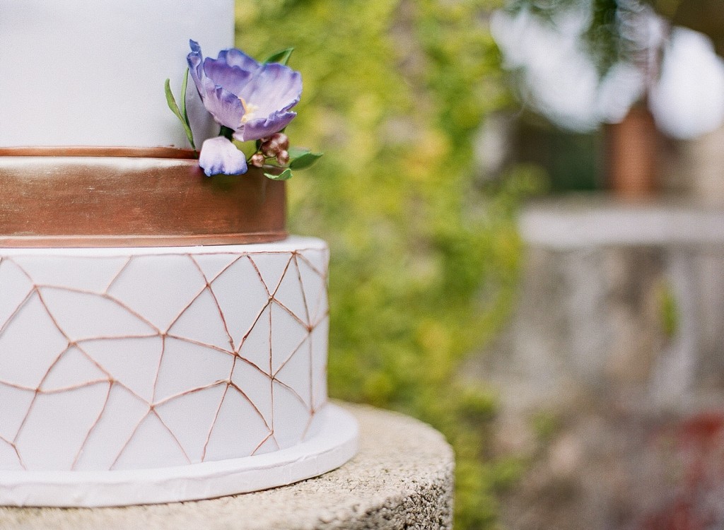 cake created from wedding invitation