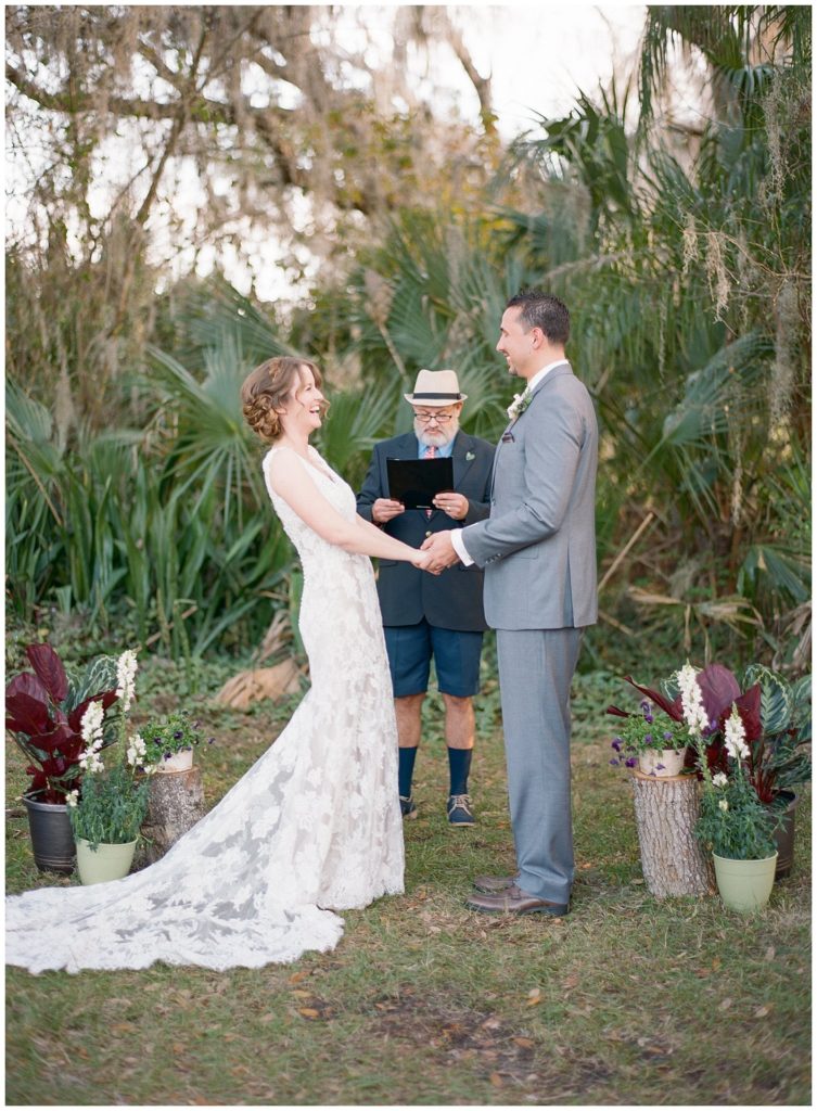 Backyard wedding ceremony Sarasota || The Ganeys