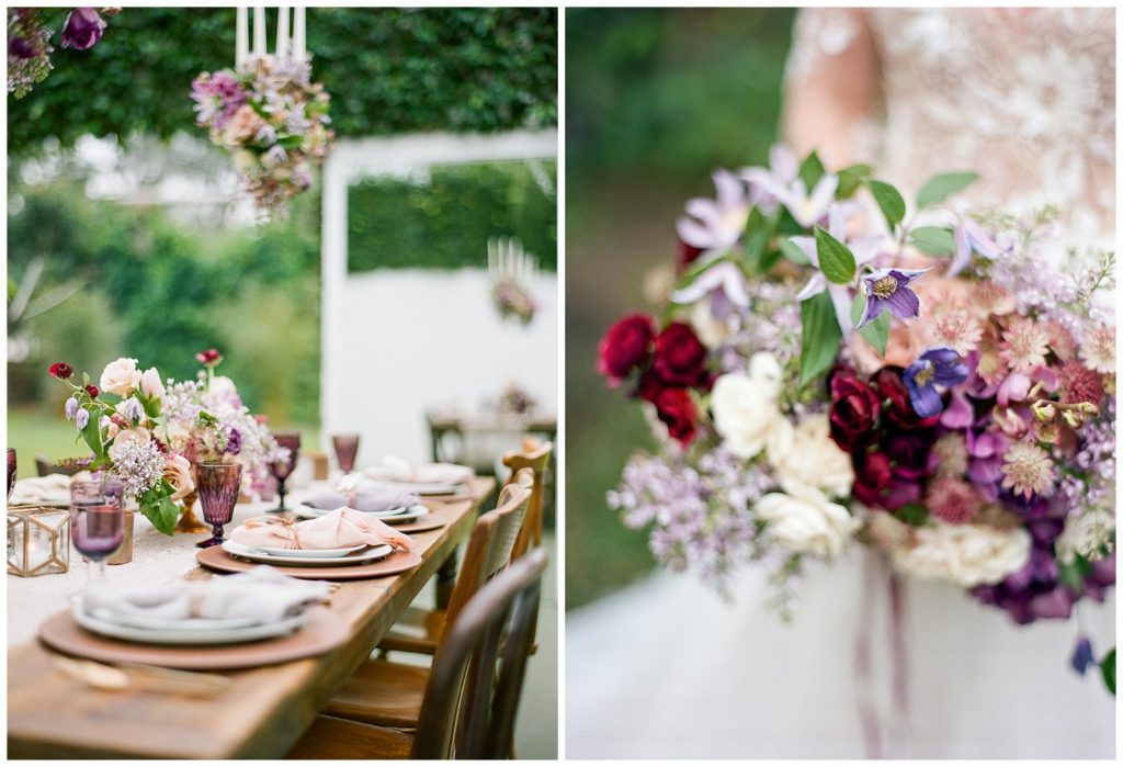 Purple and maroon wedding inspiration