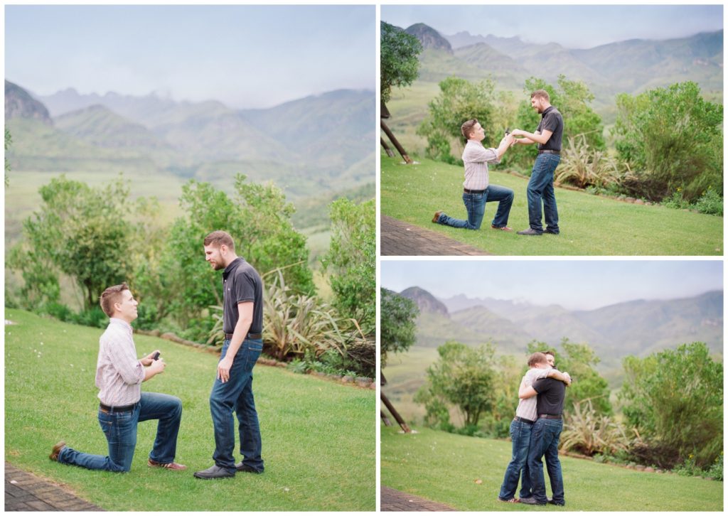 Proposal at Cathedral Peak Drakensberg