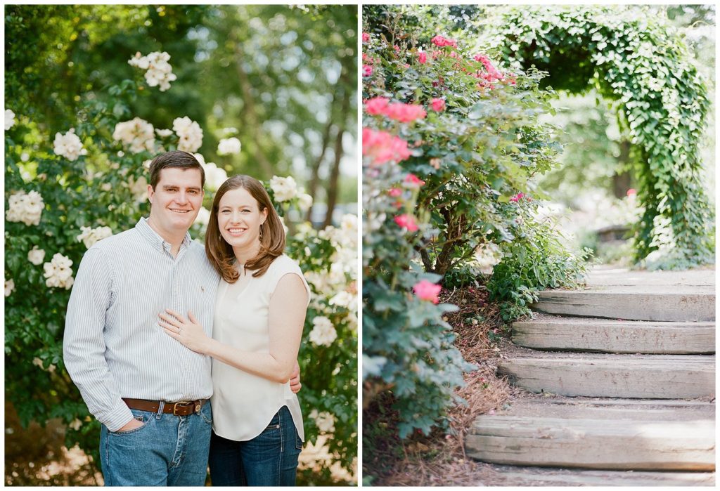 Engagement session at the McGill Rose Gardens