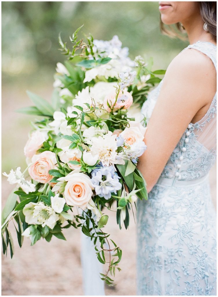 Blush and blue bouquet || The Ganeys, Still Floral