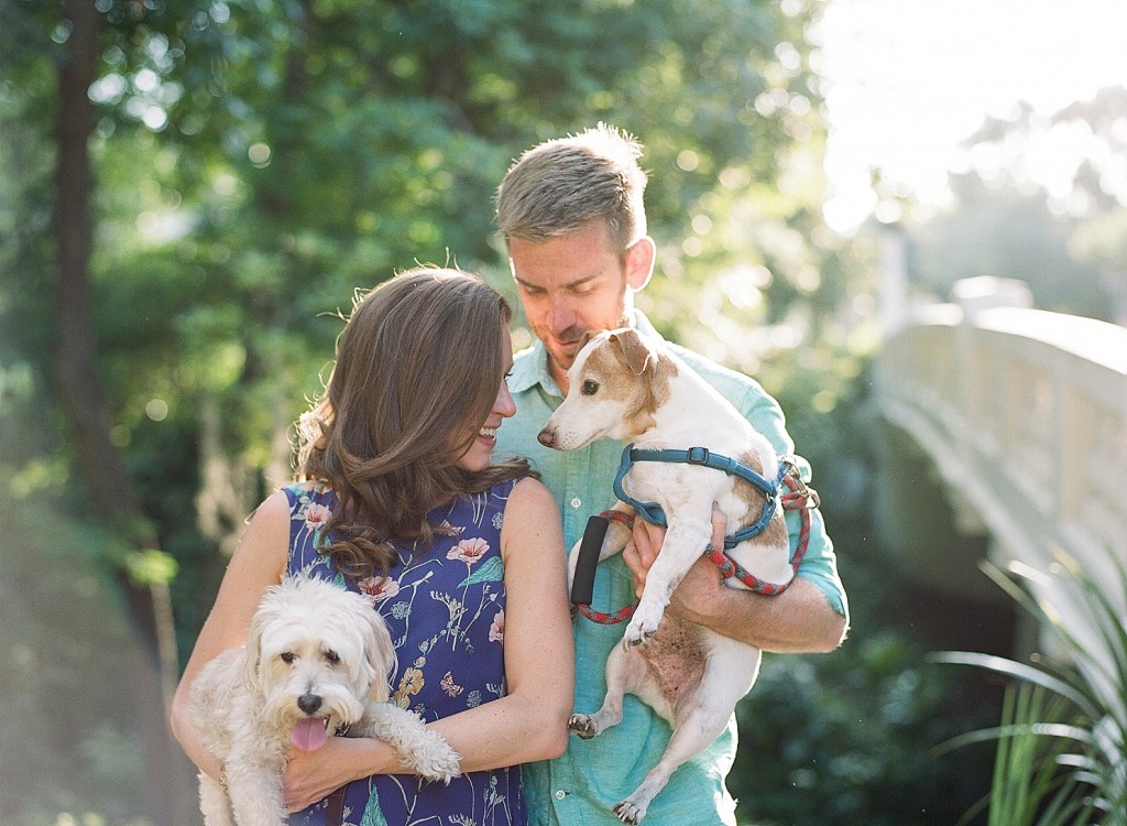 Engagement session with dogs orlando