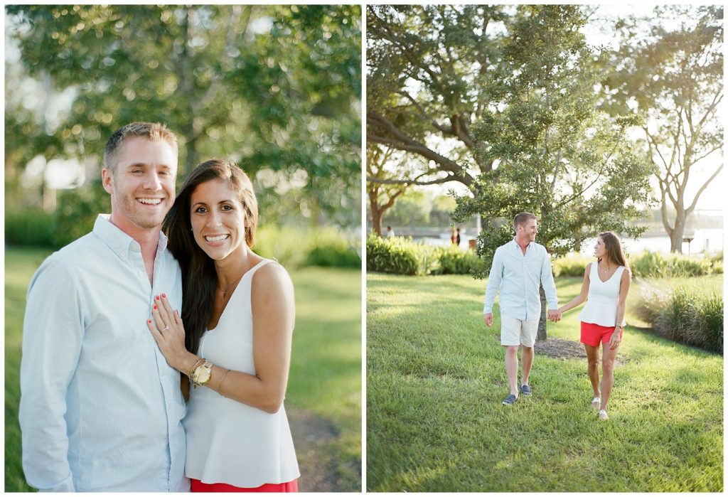 engagement photos in Tampa Waterworks park