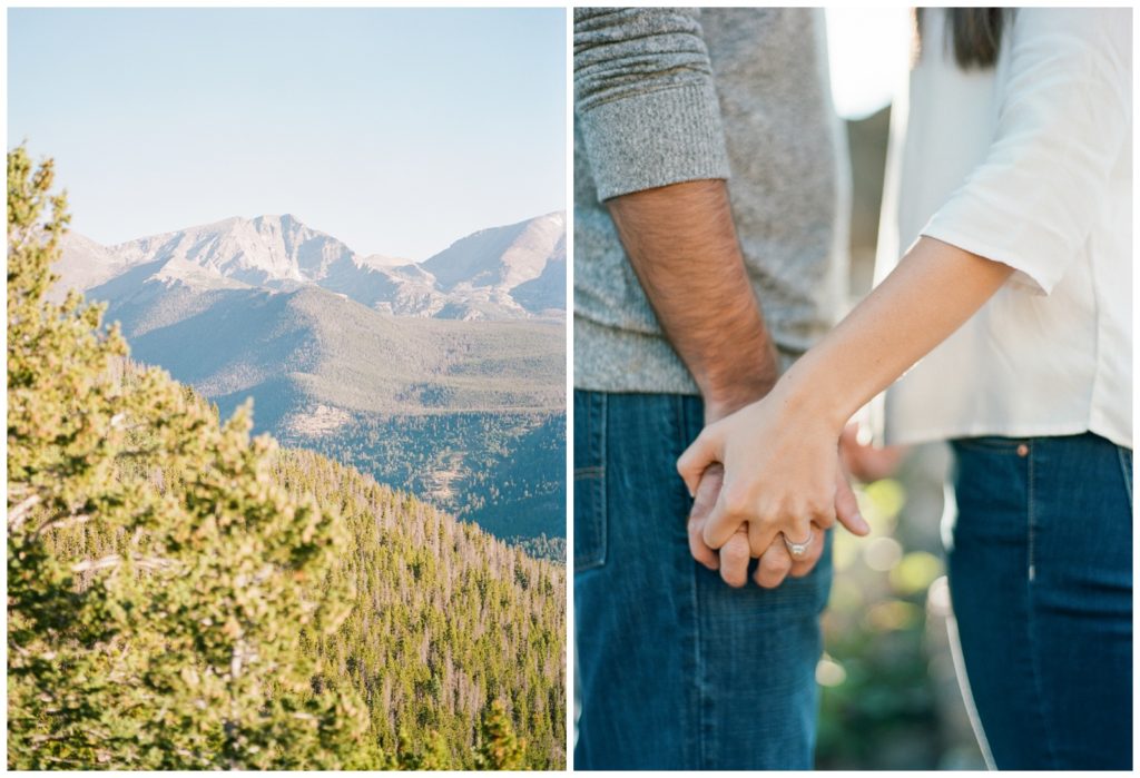 Rocky mountain national park engagement session