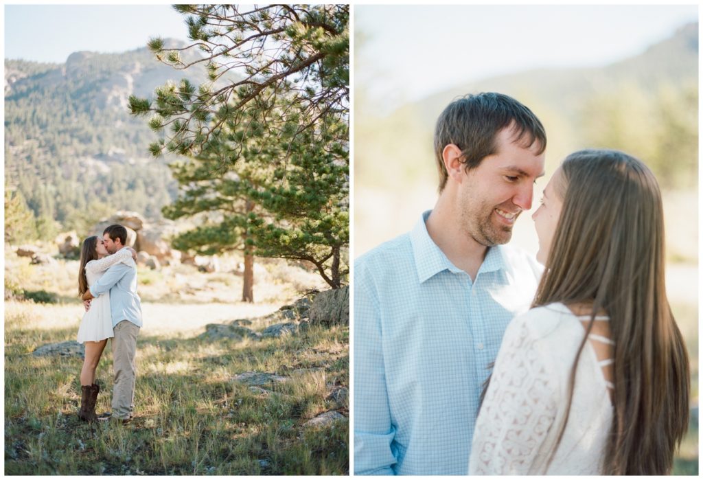 mountainside engagement session