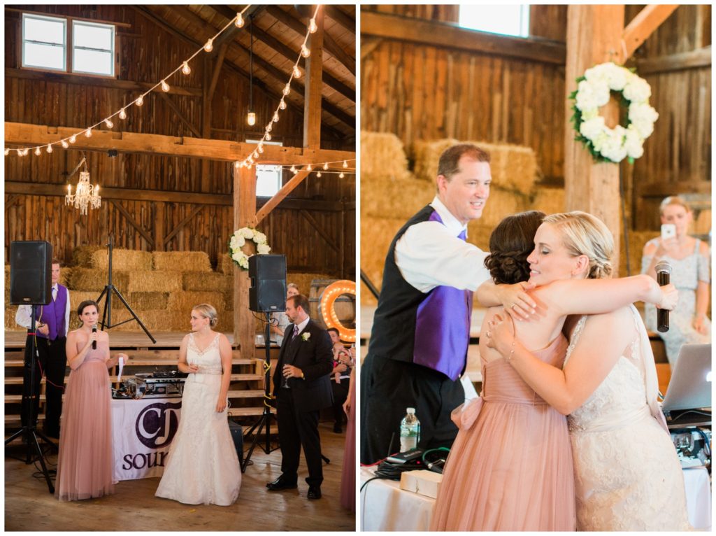 Wedding in the Barn at Freedom Run Winery