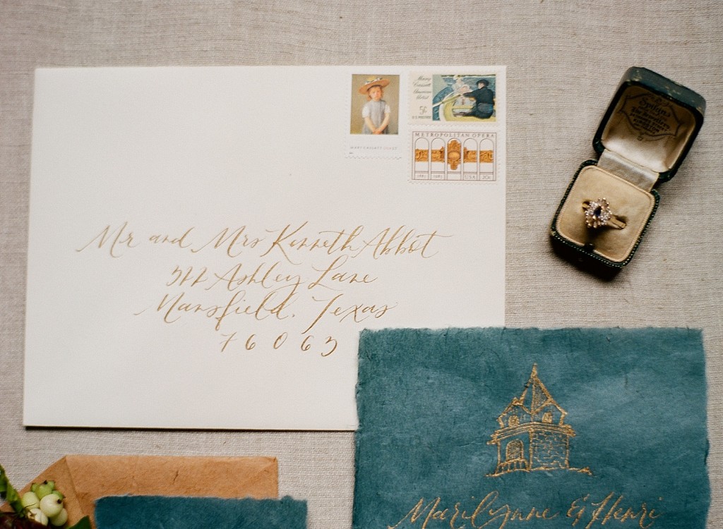 Fig and Flourish wedding invitations