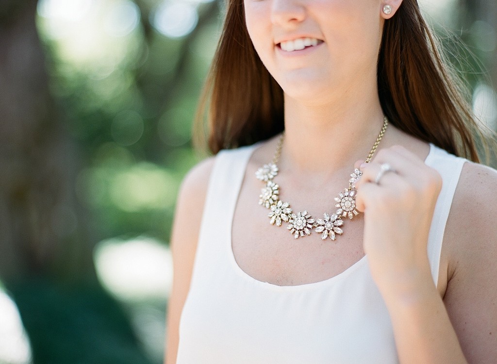 fun necklace for your engagement session
