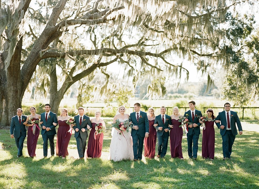 Marron and navy blue wedding in Tampa