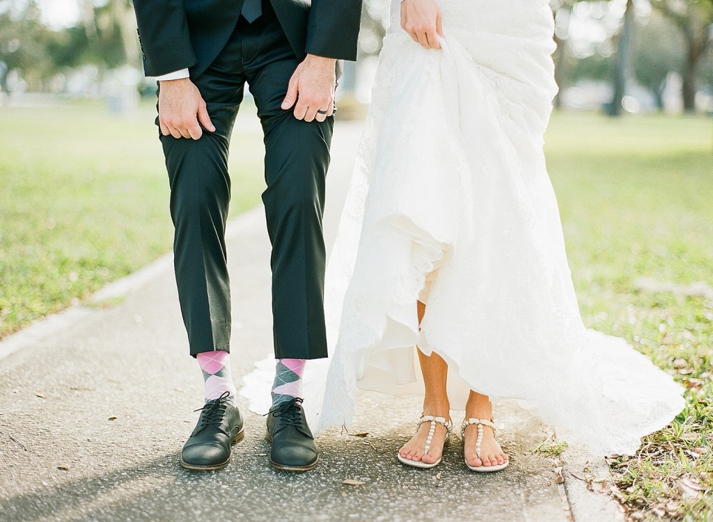 fun wedding socks for your groom
