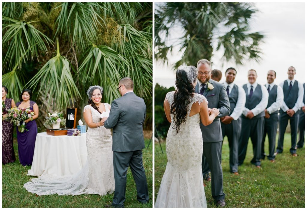 Ceremony on the lawn at Powel Crosley Estate