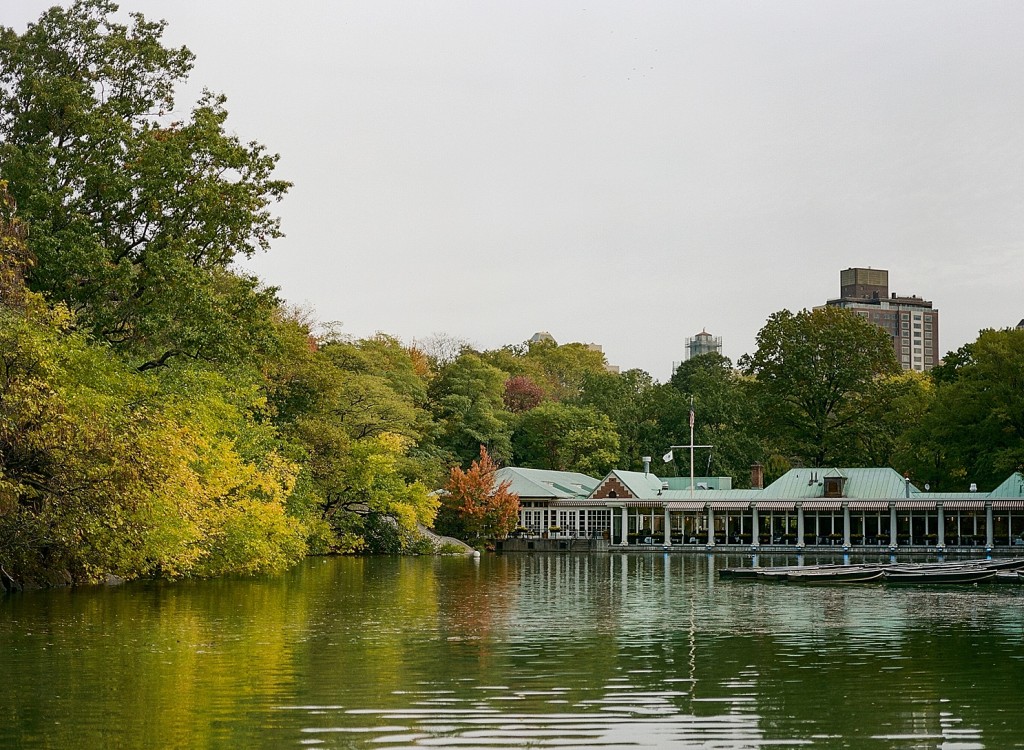 The boathouse in Central Park