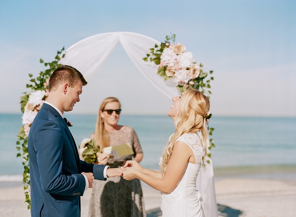 intimate wedding on Clearwater Beach