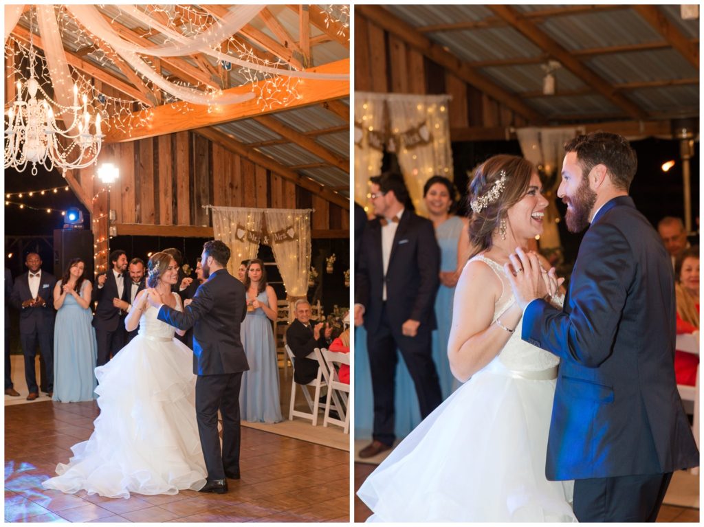 First dance at Wishing Well Barn