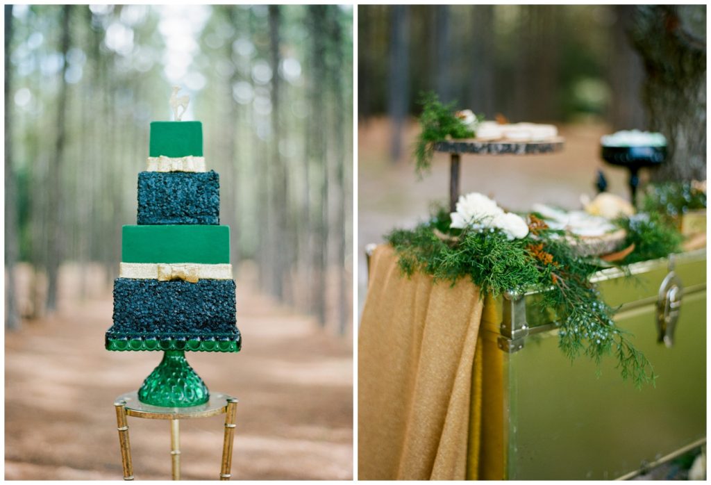 Green, black and gold wedding inspiration || The Ganeys