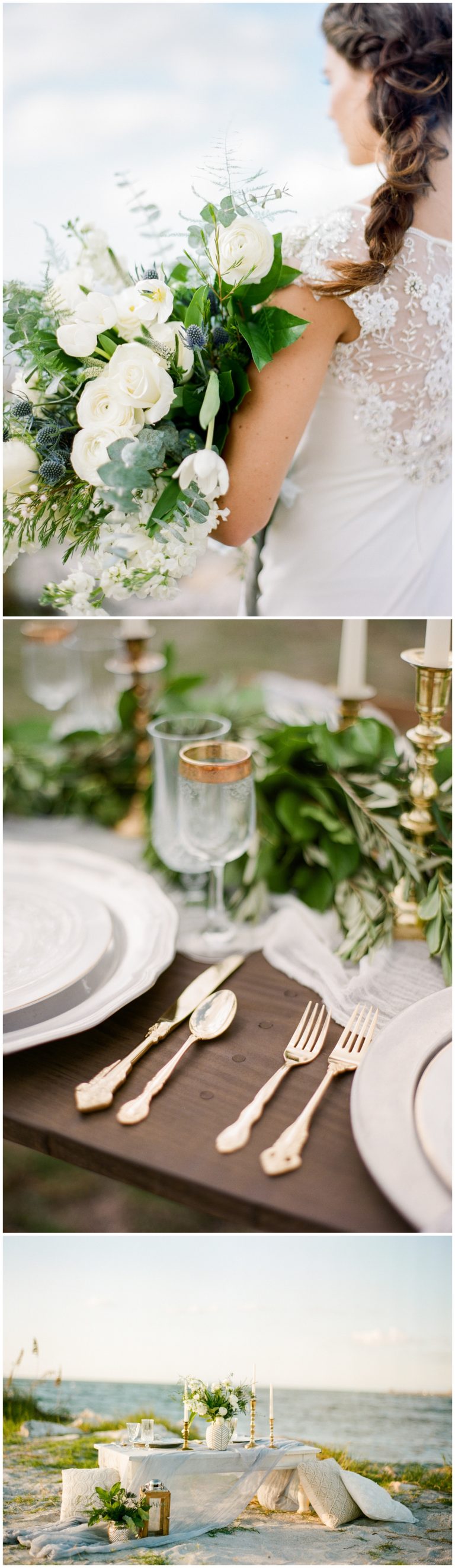 Trending-Organic Inspired White and Greenery Wedding Ideas