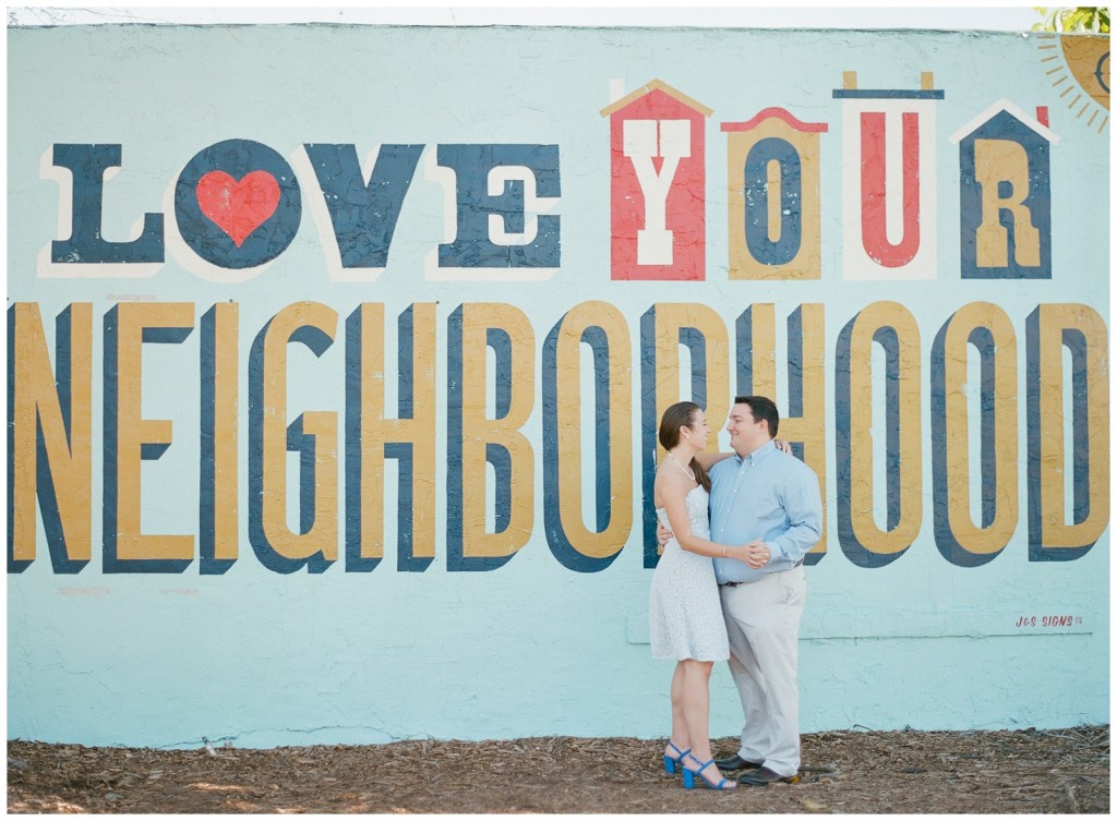 downtown St. Pete mural engagement session
