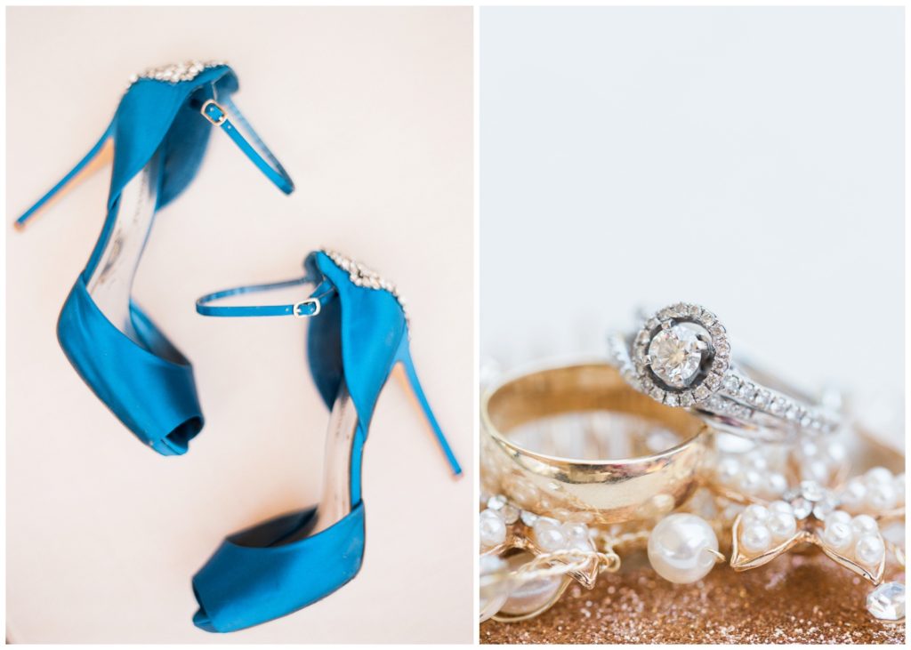 Something blue high heels