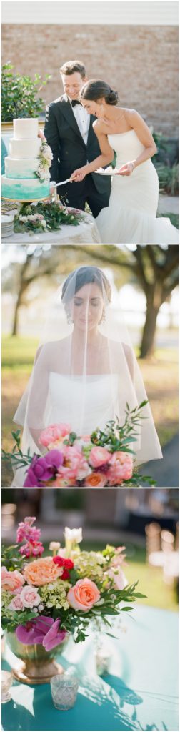 Teal and coral wedding inspiration || The Ganeys