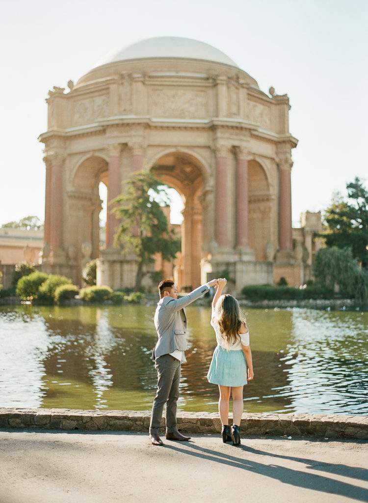 Palace of Fine arts engagement session SF