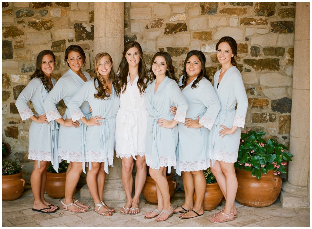 ladies in robes at Bella Collina