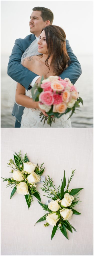Blush, coral, and blue wedding inspiration || The Ganeys