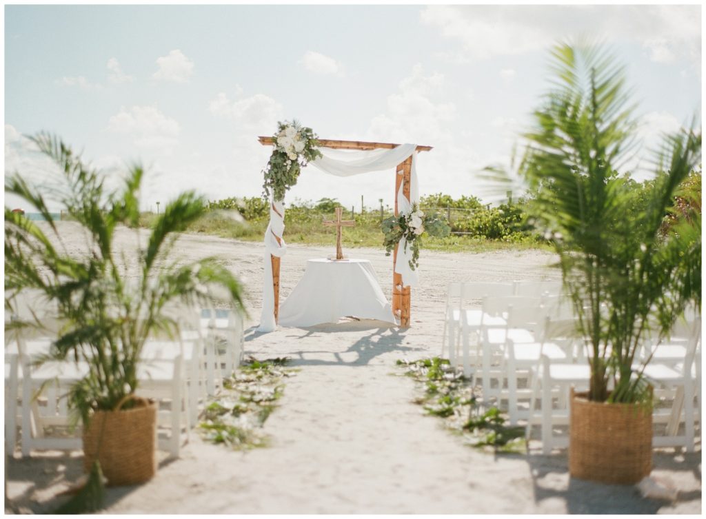 Beach wedding ceremony inspiration