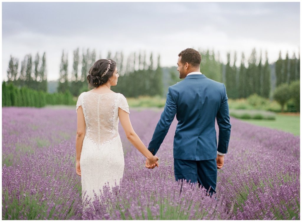 Lavender field elopement 