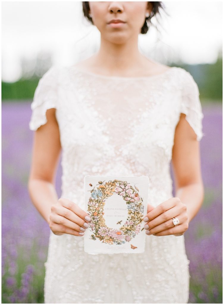 Lavender inspired Wedding Invitation by Grey & Cake || The Ganeys
