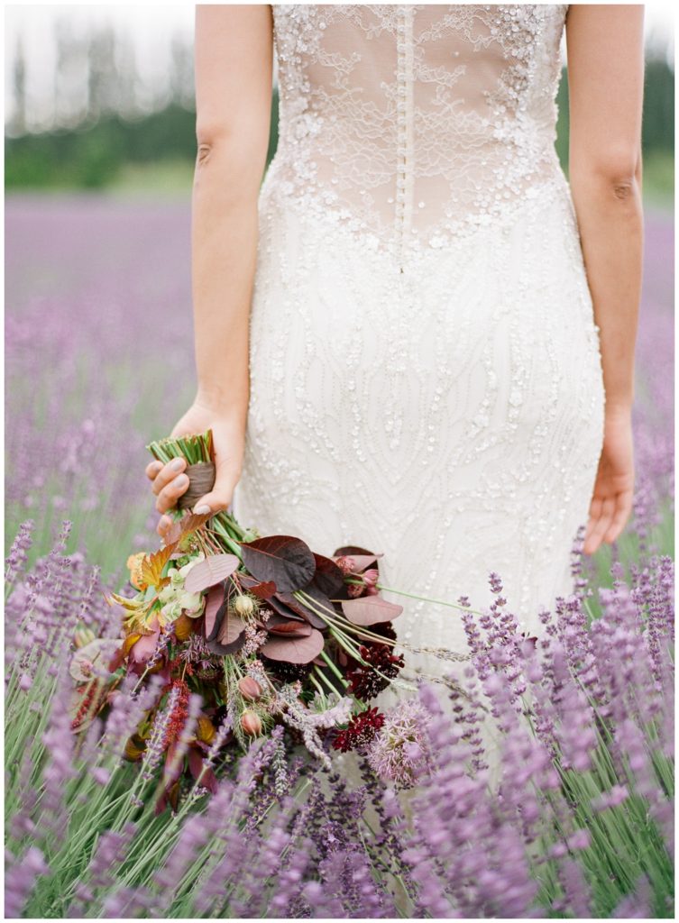 Woodinville Lavender Farm Wedding, bouquet by Gather Design Company || The Ganeys