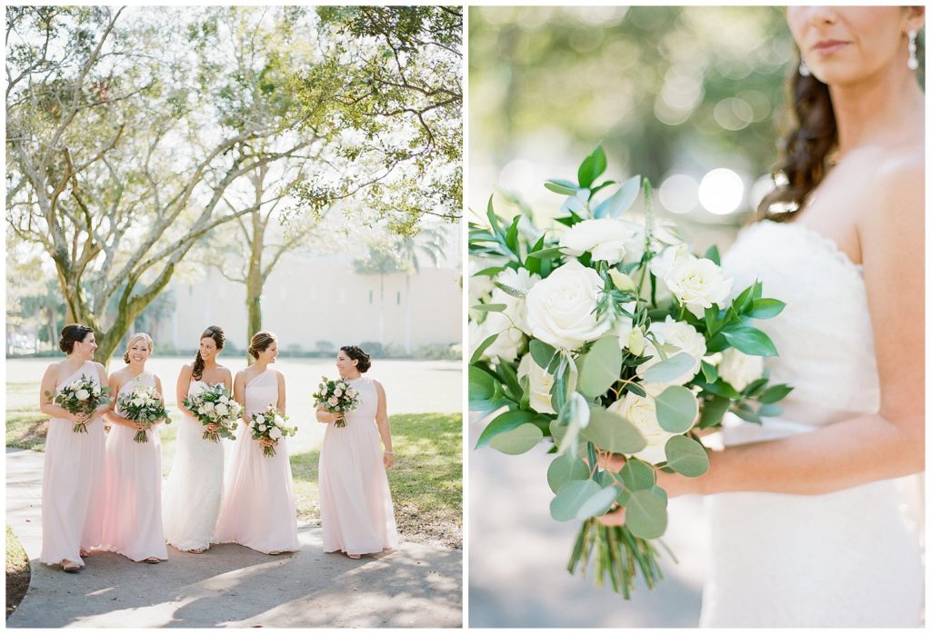 Greenery and white bouquet || The Ganeys