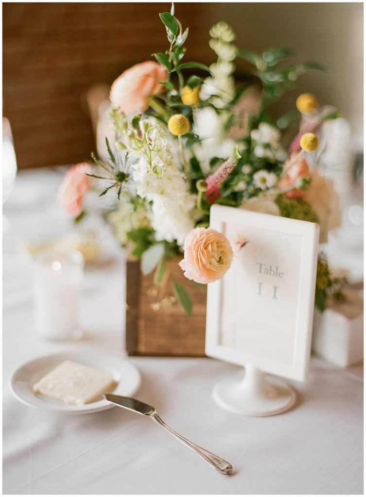 Table number alternatives styled by Amber Veatch Designs, Morean Center for Clay wedding || The Ganeys