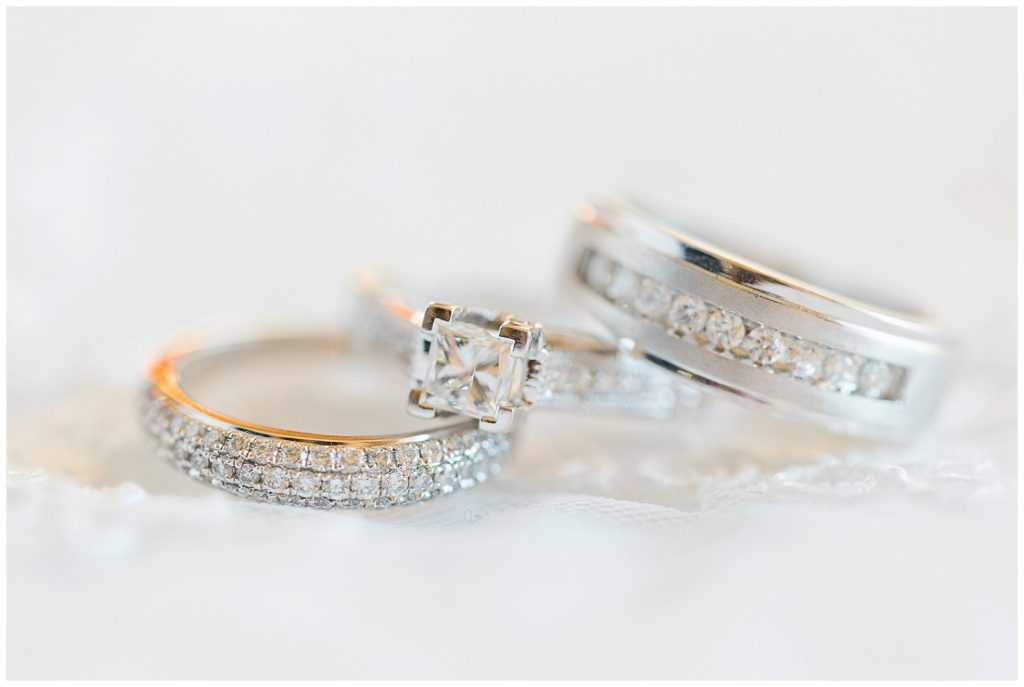 bride and groom matching wedding bands