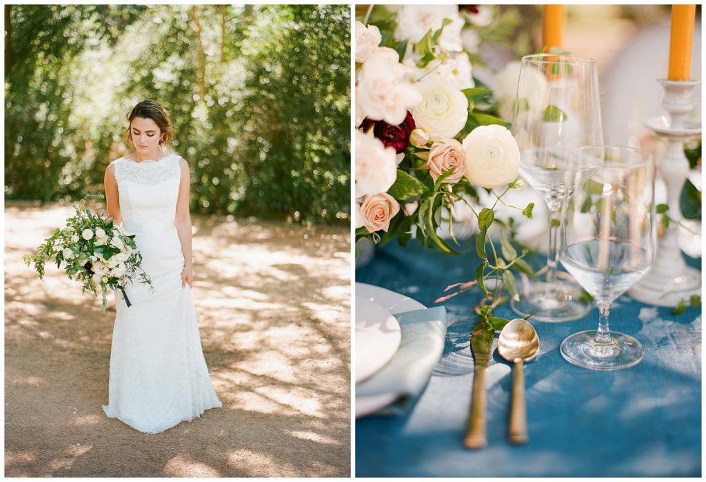 Blue and gold wedding inspiration